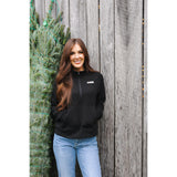 Women's Waffle 1/2 Zip (Black)-Shirts-Gentleman.Clothing
