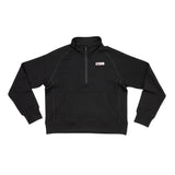 Women's Waffle 1/2 Zip (Black)-Shirts-Gentleman.Clothing