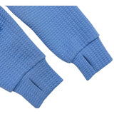 Women's Waffle 1/2 Zip (Hydrangea)-Shirts-Gentleman.Clothing