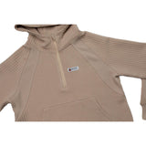 Women's Waffle Tech Hoodie (Latte)-Shirts-Gentleman.Clothing