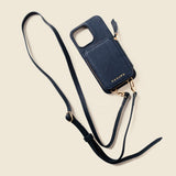 iPhone Case and Wallet with Long Strap - Navy-Gentleman.Clothing