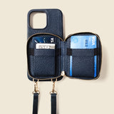 iPhone Case and Wallet with Long Strap - Navy-Gentleman.Clothing