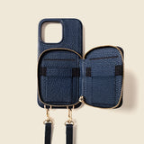 iPhone Case and Wallet with Long Strap - Navy-Gentleman.Clothing