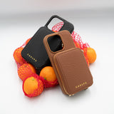 iPhone Case and Wallet with Long Strap - Tan-Gentleman.Clothing