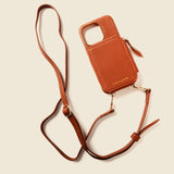 iPhone Case and Wallet with Long Strap - Tan-Gentleman.Clothing