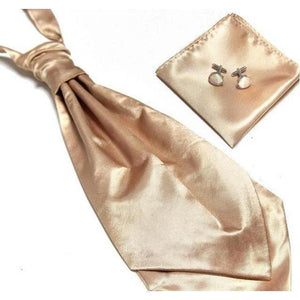Ascot/Cravat Tie, Cufflinks & Pocket Square/Handkerchief Set-Sets-Gentleman.Clothing
