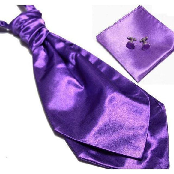 Ascot/Cravat Tie, Cufflinks & Pocket Square/Handkerchief Set-Sets-Gentleman.Clothing