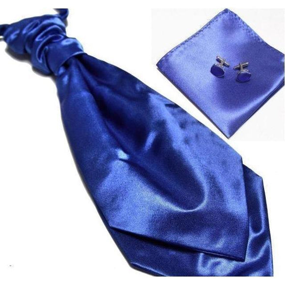 Ascot/Cravat Tie, Cufflinks & Pocket Square/Handkerchief Set-Sets-Gentleman.Clothing