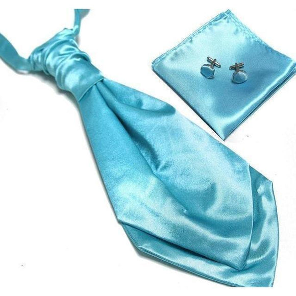 Ascot/Cravat Tie, Cufflinks & Pocket Square/Handkerchief Set-Sets-Gentleman.Clothing