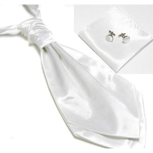 Ascot/Cravat Tie, Cufflinks & Pocket Square/Handkerchief Set-Sets-Gentleman.Clothing