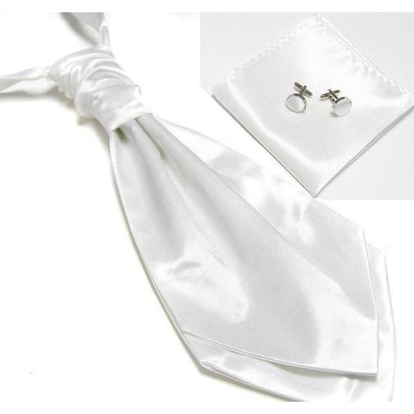 Ascot/Cravat Tie, Cufflinks & Pocket Square/Handkerchief Set-Sets-Gentleman.Clothing