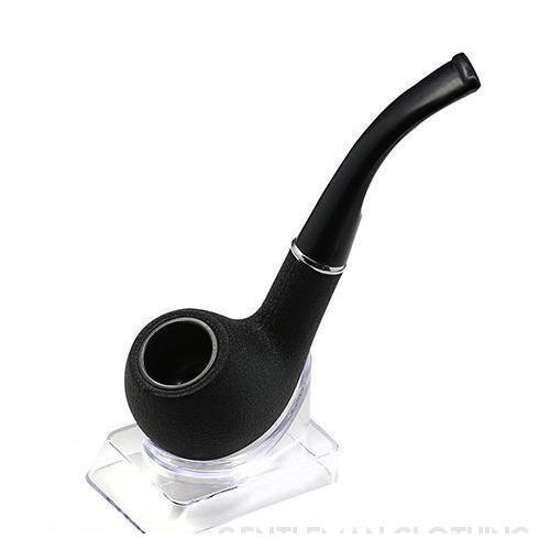 Black Matte Wooden Stainless Steel Pipe-Pipes-Gentleman.Clothing