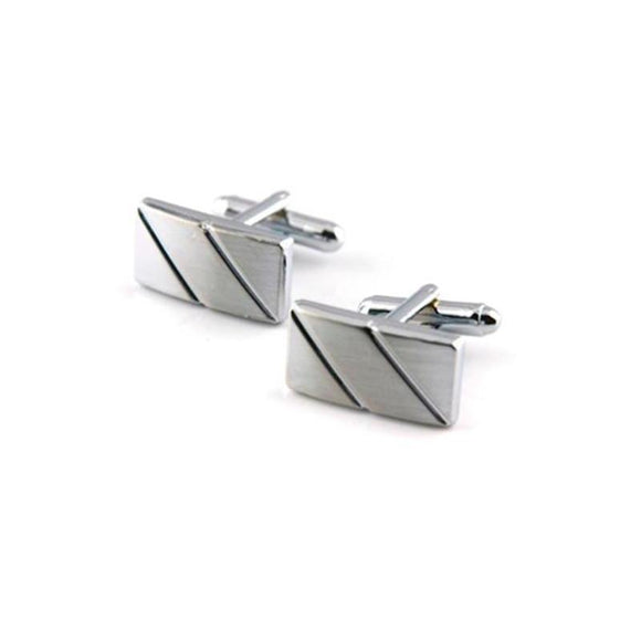 Bold Silver Cufflinks-Cufflinks-Gentleman.Clothing