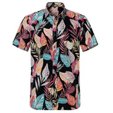 Bright Palm Hawaiian Cotton Short Sleeve Shirt-Shirt-Gentleman.Clothing