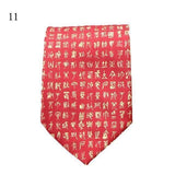 Calligraphy Collection Wide Neckties - 19 Colors & Styles-Neckties-Gentleman.Clothing