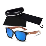 Designer Wooden Frame Collection Sunglasses - 12 Colors-Glasses-Gentleman.Clothing