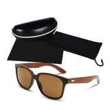 Designer Wooden Frame Collection Sunglasses - 12 Colors-Glasses-Gentleman.Clothing