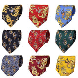 Dragon Collection Wide Neckties - 6 Colors & Styles-Neckties-Gentleman.Clothing