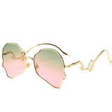 Eccentric Wavy Frame Sunglasses-Glasses-Gentleman.Clothing