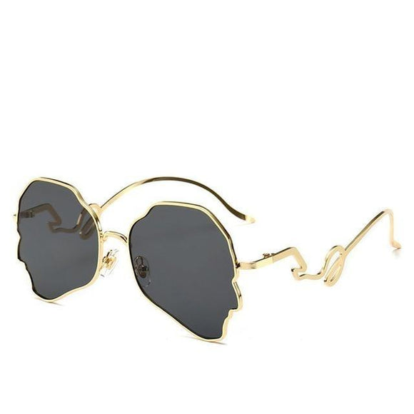 Eccentric Wavy Frame Sunglasses-Glasses-Gentleman.Clothing