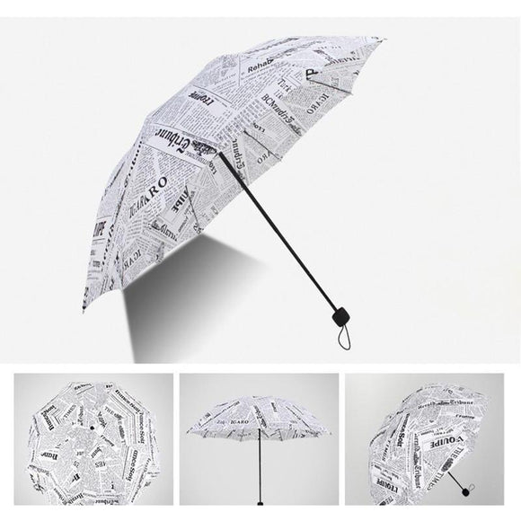 English Newspaper Collection Umbrellas - 3 Colors-Umbrellas-Gentleman.Clothing