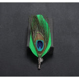 Fancy Feather Brooches - 5 Colors-Brooches-Gentleman.Clothing