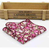 Floral Collection Pocket Squares - 20 Colors & Styles-Pocket Squares-Gentleman.Clothing