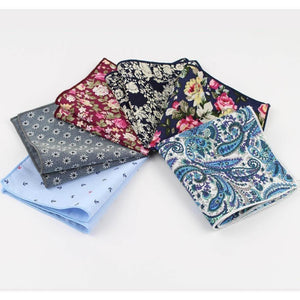 Floral Collection Pocket Squares - 20 Colors & Styles-Pocket Squares-Gentleman.Clothing