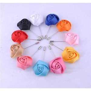 Flower Collection Brooch Boutonnieres - 15 Colors-Brooch-Gentleman.Clothing