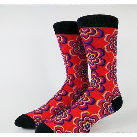 Freaky Flower V1 Socks-Socks-Gentleman.Clothing