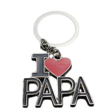 I ♥ Mom/Papa Collection Key Chains - 2 Styles-Key Chains-Gentleman.Clothing