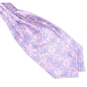 Lavender Paisley Gentleman Collection Ascot/Cravat Tie-Ascot Ties-Gentleman.Clothing