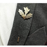 Maple Leaf Collection Brooch Boutonnieres - 2 Colors-Brooches-Gentleman.Clothing