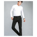 Men's Black Slim Fit Dress Pants - Multiple Sizes-Pants-Gentleman.Clothing