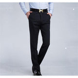 Men's Black Slim Fit Dress Pants - Multiple Sizes-Pants-Gentleman.Clothing