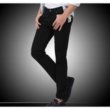 Men's Black Slim Fit Straight Jeans - Multiple Sizes-Jeans-Gentleman.Clothing