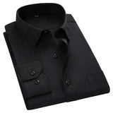 Men's Black Striped Dress Shirt-Shirt-Gentleman.Clothing