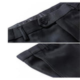 Men's Black Two Button Slim Fit Suit - Two Piece-Suit-Gentleman.Clothing