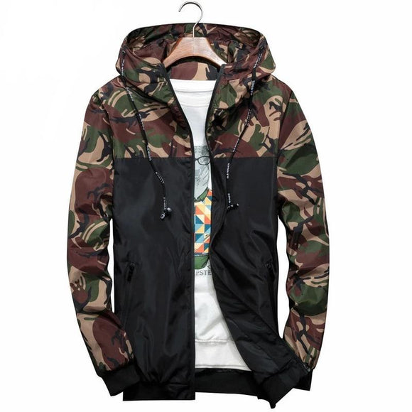 Men's Camouflage Windbreaker Coat - 4 Colors-Jacket-Gentleman.Clothing