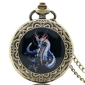 Men's Dragon Themed Pocket Watches-Watches-Gentleman.Clothing