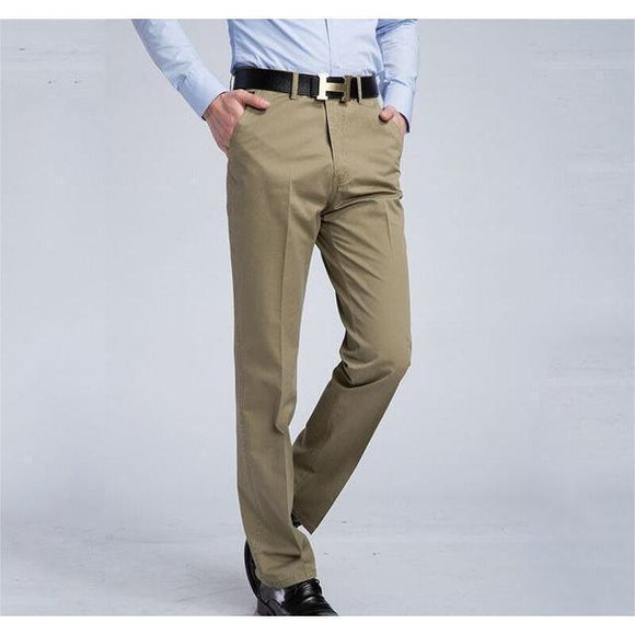 Men's Khaki Slim Fit Dress Pants - Multiple Sizes-Pants-Gentleman.Clothing