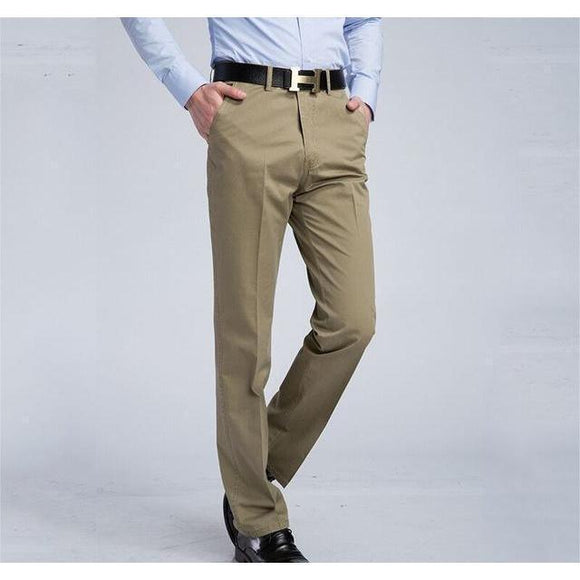 Men's Khaki Slim Fit Dress Pants - Multiple Sizes Khaki / 38 Men's Khaki Slim Fit Dress Pants - Multiple Sizes Khaki / 38