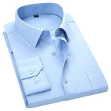 Men's Light Blue Dress Shirt-Shirt-Gentleman.Clothing