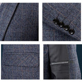 Men's Light Gray Two Button Slim Fit Suit - Three Piece-Suit-Gentleman.Clothing