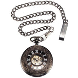Men's Mechanical Copper Steampunk Pocket Watch-Watches-Gentleman.Clothing
