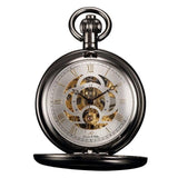 Men's Mechanical Hand Wind Roman Collection Pocket Watches - 3 Colors-Watches-Gentleman.Clothing