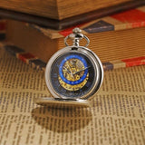 Men's Mechanical Hand Wind Roman Dial Constellation Collection Pocket Watches - 3 Colors-Watches-Gentleman.Clothing