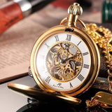 Men's Mechanical Hand Wind Steampunk Collection Pocket Watches - 3 Colors-Watches-Gentleman.Clothing