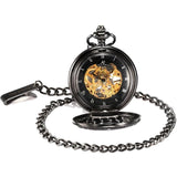Men's Mechanical Skeleton Collection Pocket Watches - 3 Colors-Watches-Gentleman.Clothing
