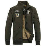 Men's Military Bomber Jacket - 2 Colors-Jacket-Gentleman.Clothing